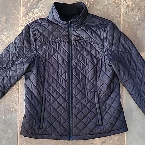 Women's Lands End Jacket S/P 6-8 Black - Picture 3 of 10